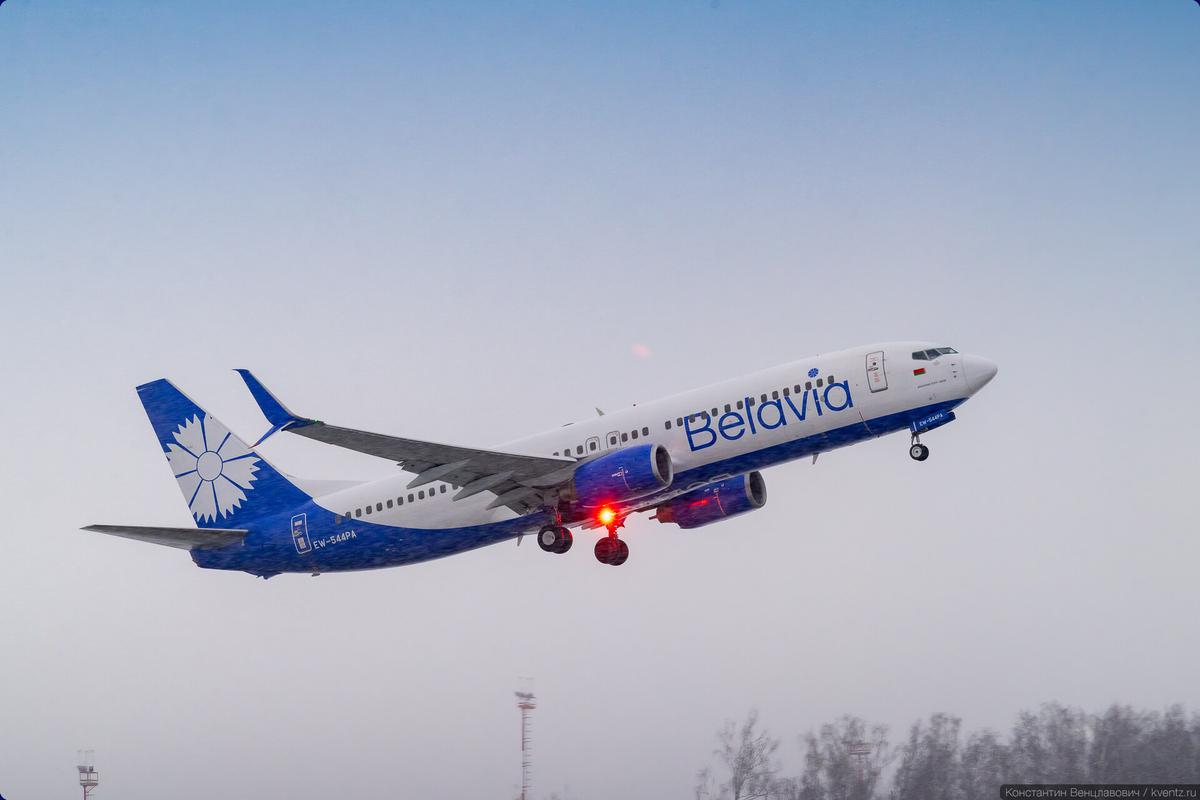 Boeing 737-800 EW-544PA авиакомпании «Белавиа». Фото: Константин Венцлавович