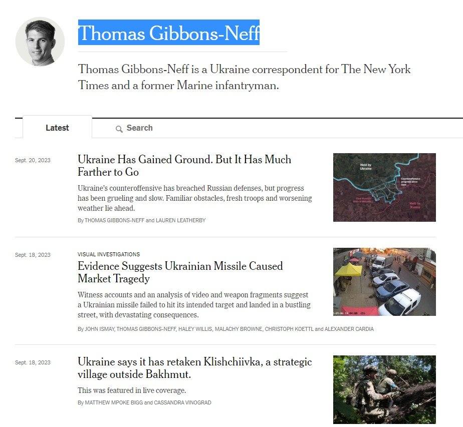 Статьи Томаса Гиббонс-Неффа на сайте The New York Times