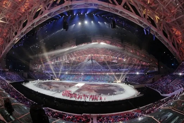 Церемония открытия сочинской олимпиады. Фото: Юрий Рост / «Новая газета»