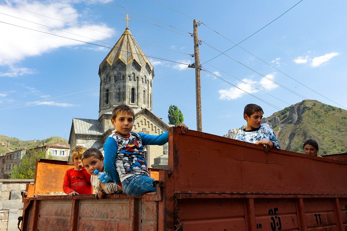 Дети-беженцы. Горис. Фото: AP Photo / Vasily Krestyaninov