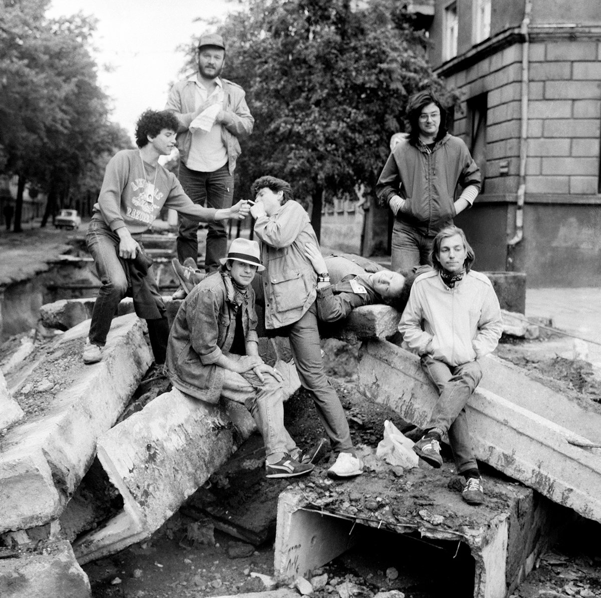 Борис Гребенщиков и группа «Аквариум», Вильнюс, 1986г. Фото: Дмитрий Конрадт
