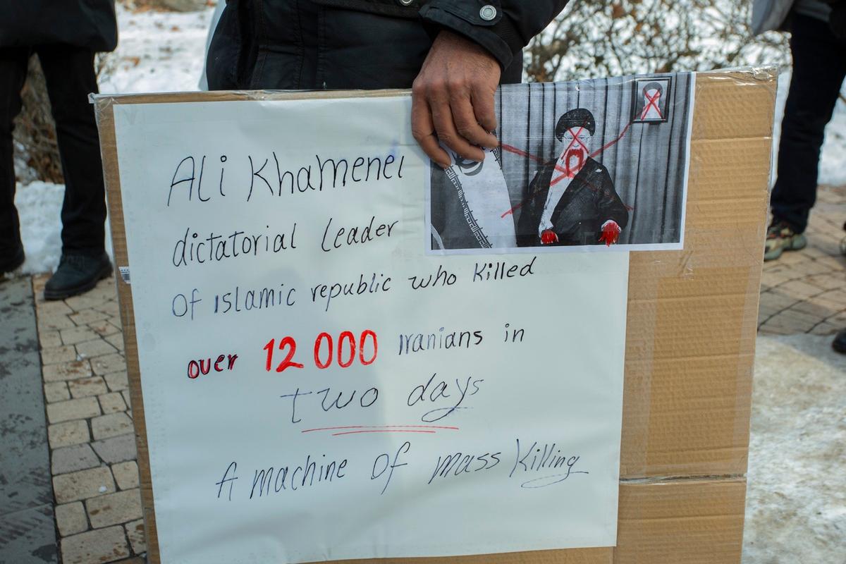 Акция-шествие в Ереване против диктатуры в Иране, 17.01.2026 г. Фото: Александр Гребешков