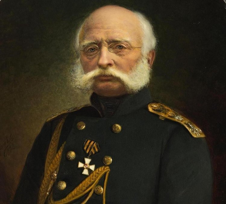 Портрет адмирала Врангеля. Художник Першаков, Александр Фёдорович. 1843-после 1905. Россия, 1892 г