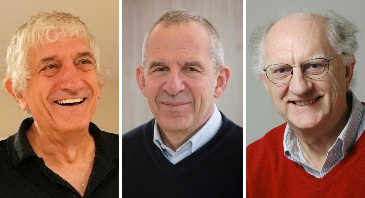 Нобелевские лауреаты по физике за 2025 год: Джон Мартинис, Мишель Деворе и Джон Кларк. Фото: Associated Press / East News