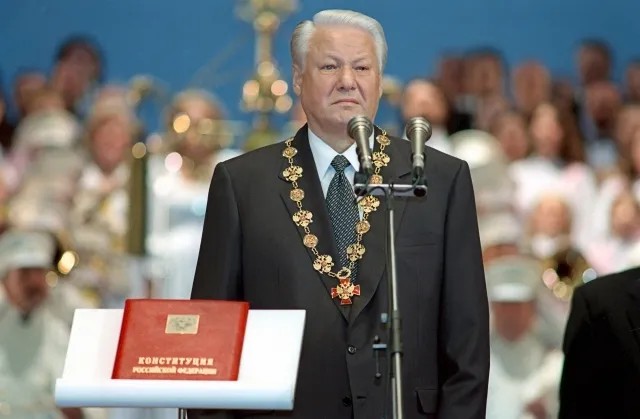 Борис Ельцин на инаугурации 1996 года. Фото: РИА Новости