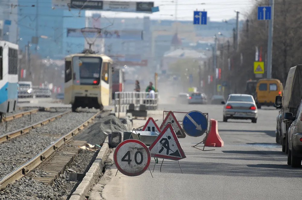 Дорожные работы на улицах Челябинска. Фото: Александр Кондратюк / РИА Новости