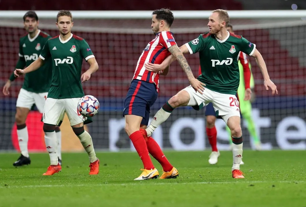 Матч 4-го тура группового этапа Лиги чемпионов УЕФА сезона 2020/21 между ФК «Атлетико» (Испания, Мадрид) и ФК «Локомотив», 26 ноября 2020 года. Фото: РИА Новости