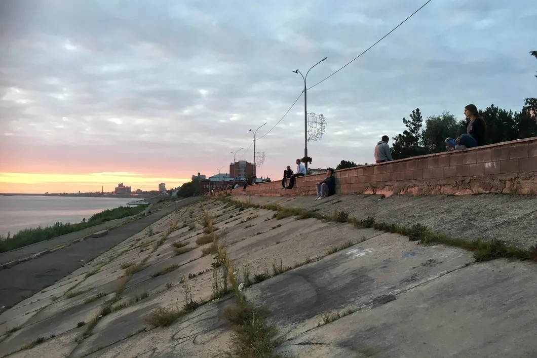 Набережная Томска. Фото: Анастасия Егорова / «Новая газета»