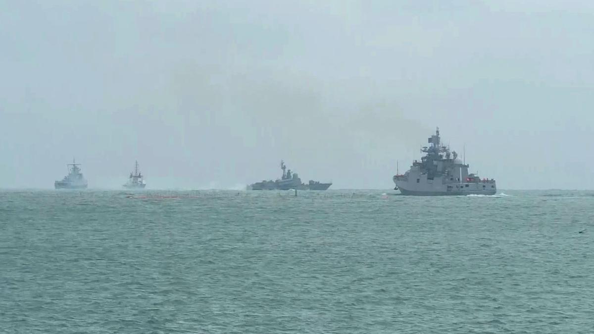 Корабли ЧФ РФ во время учений в Черном море. Фото: РИА Новости