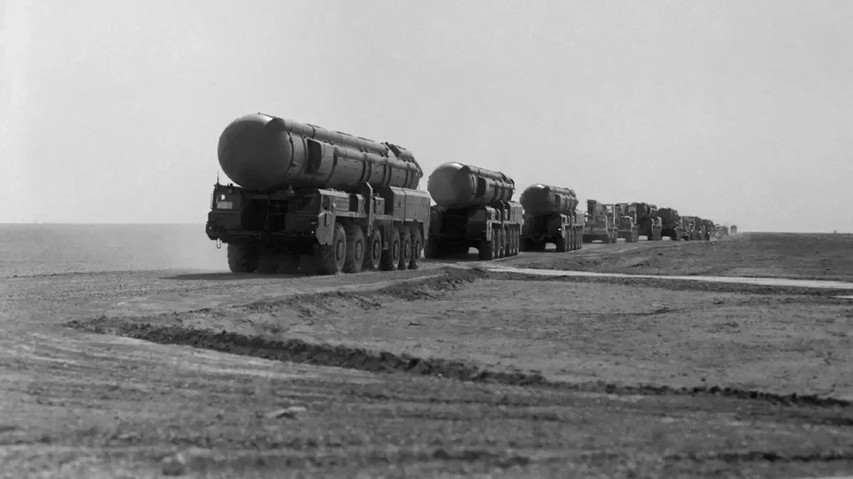 Колонна ракетных установок SS-20 на марше. Фото: архив НТЦ «Комплекс» / Фотохроника ТАСС