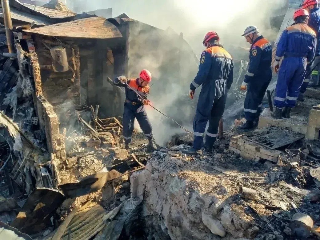 Последствия удара по Туапсе. Фото: Оперштаб Краснодарского края