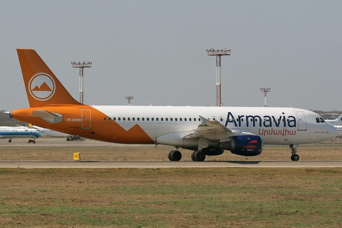 Armavia Airbus A320. Фото: википедия