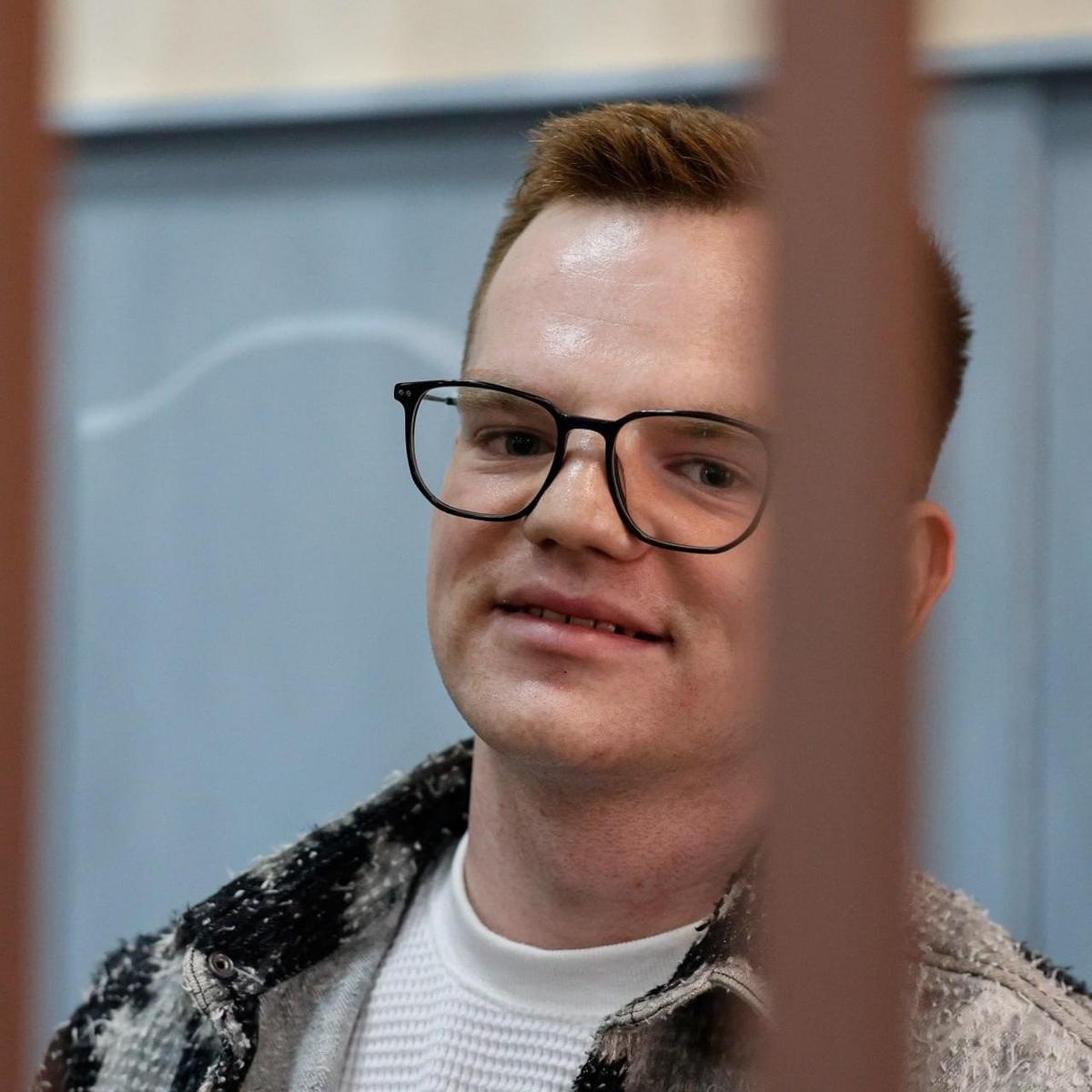 Артем Кригер в зале суда. Фото: тг-канал helpkriger