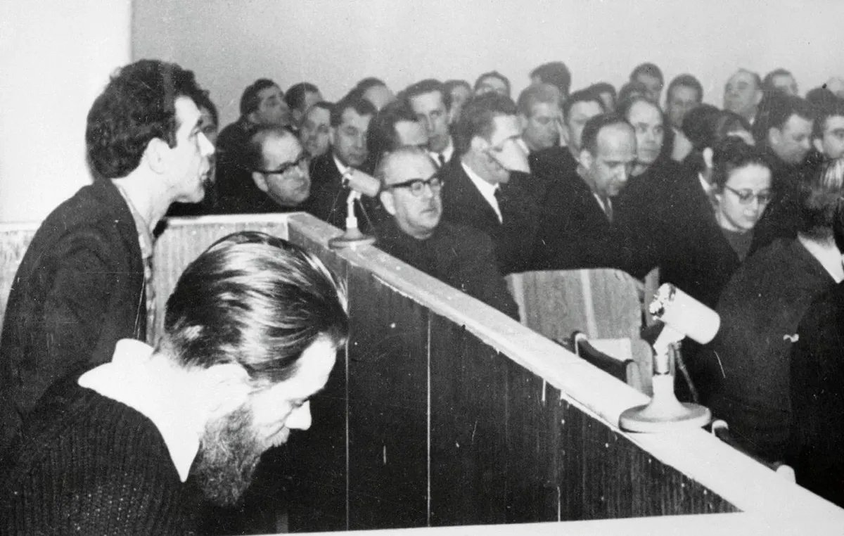 Суд над Андреем Синявским и Юлием Даниэлем. 1966 год. Фото: istoriarusi.ru