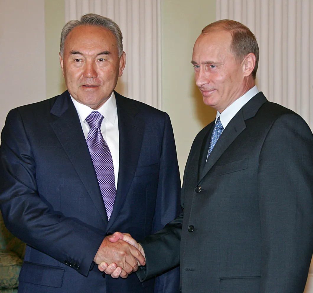 Назарбаев и Путин в 2007 году. Фото: Владимир Родионов / ИТАР-ТАСС