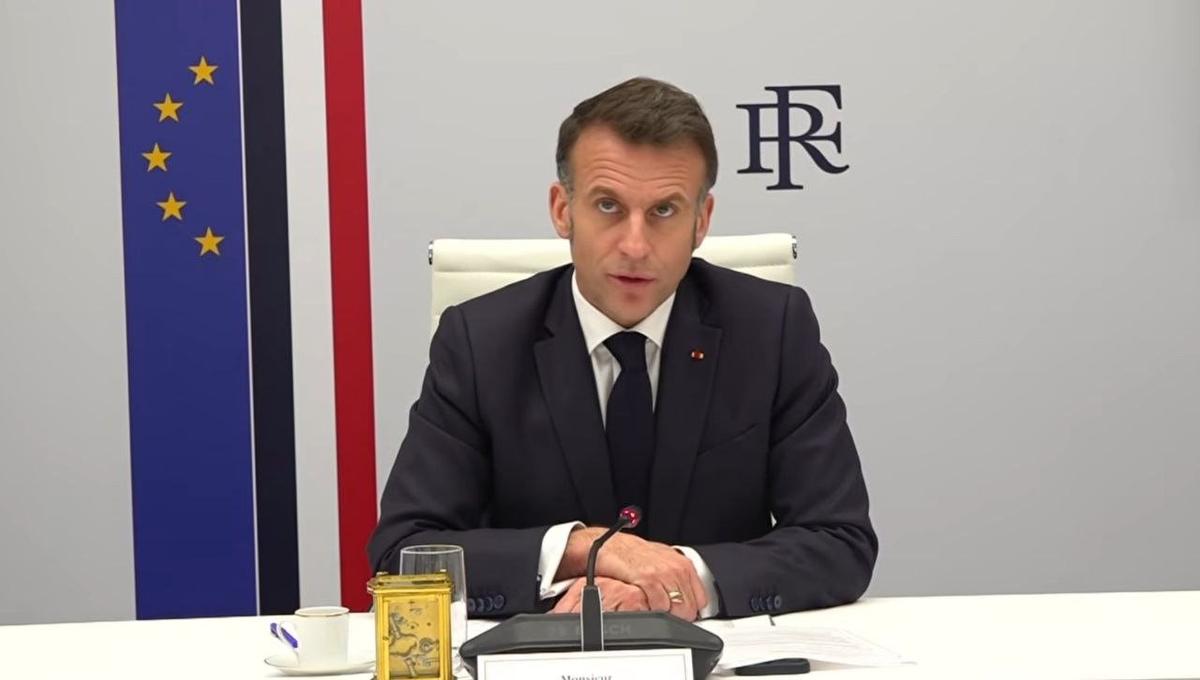 Эмманюэль Макрон. Скриншот из видео