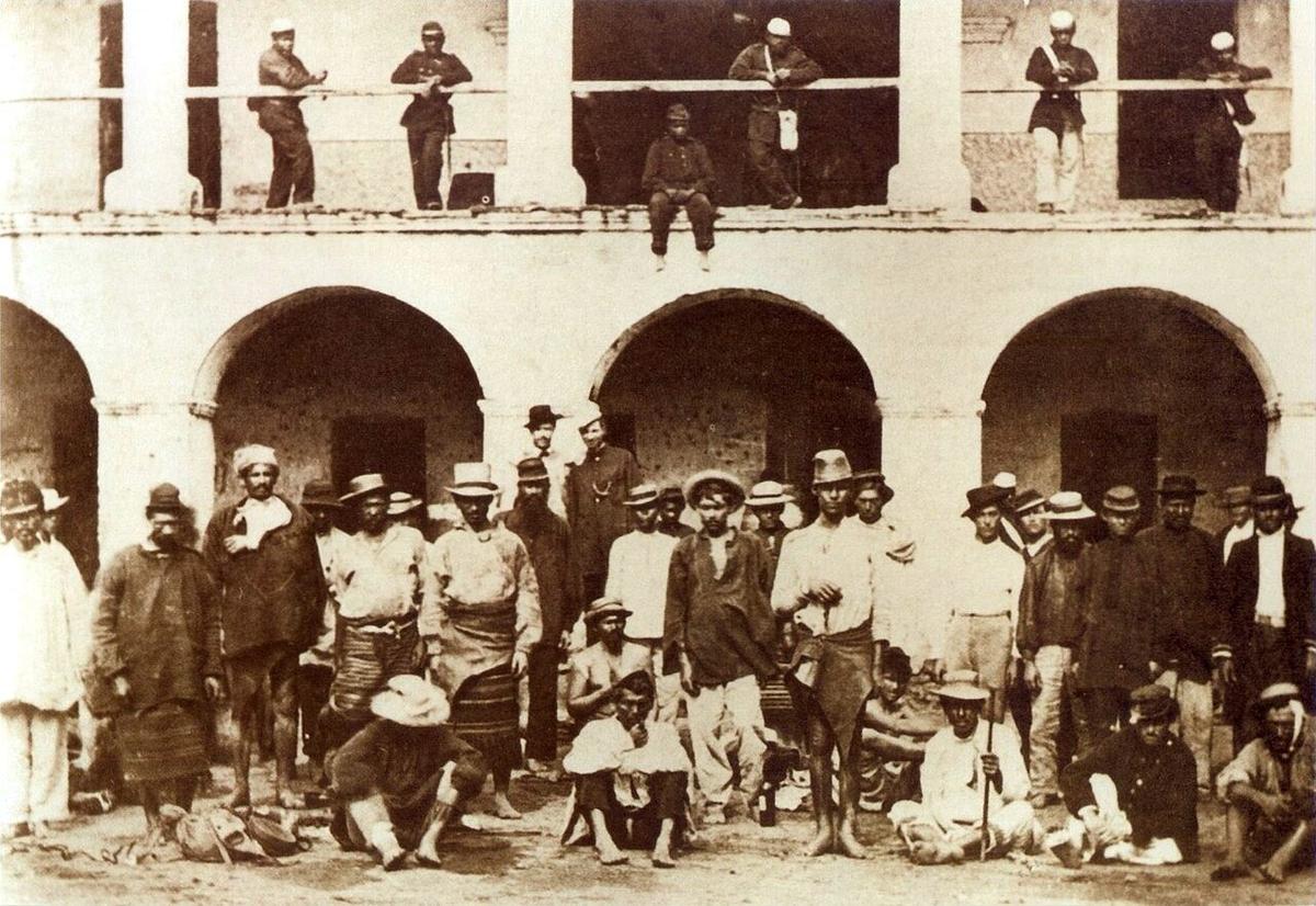 Парагвайские военнопленные, 1865 год. Фото: Википедия