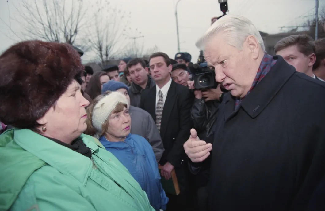 Борис Ельцин в Красноярске, 1997 год. Фото: Иванов Виталий, Сенцов Александр, Чумичев Александр / ТАСС