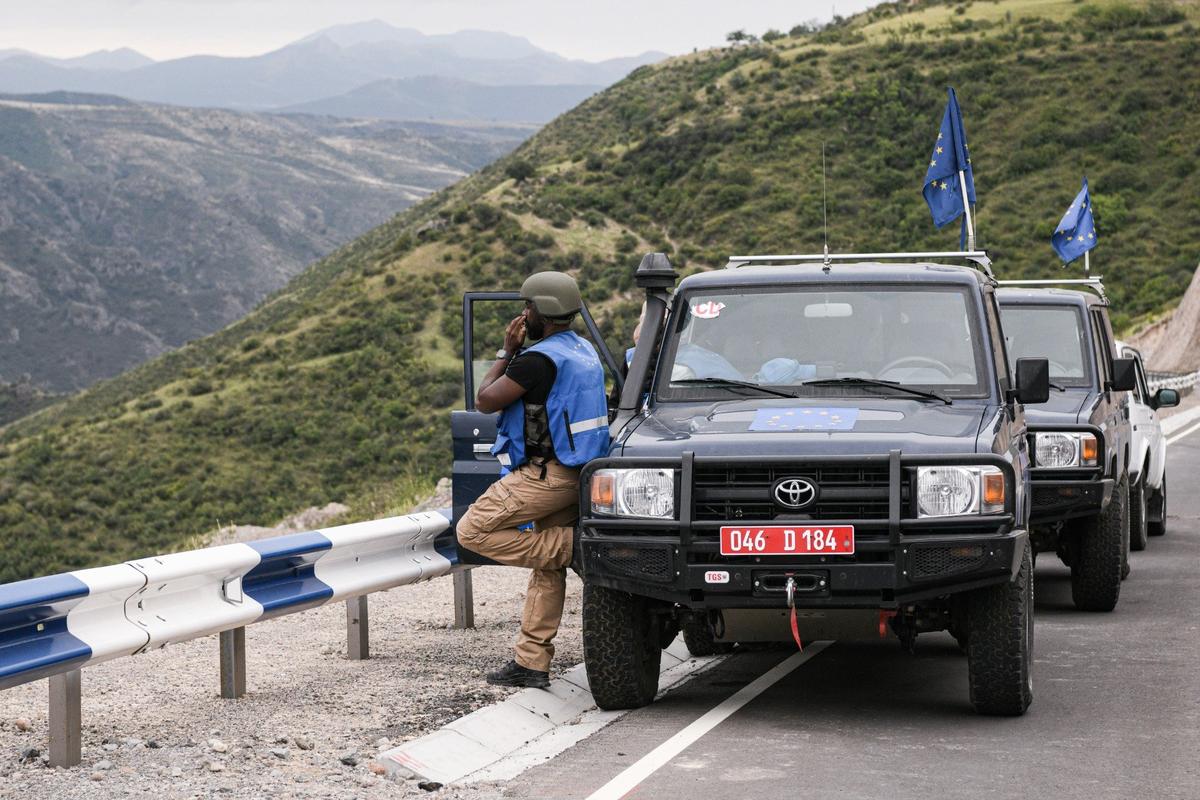 Ситуация на въезде в Лачинский коридор в Армении. 2023 год. Фото: Александр Патрин / ТАСС