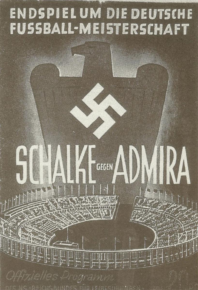 Программа матча «Шальке»–«Адмира». Фото из книги Zwischen Blau und Weiß liegt Grau, Stefan Goch