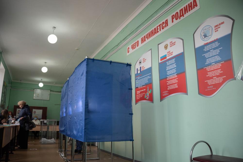 На избирательном участке. Фото: Виктория Одиссонова / «Новая газета»