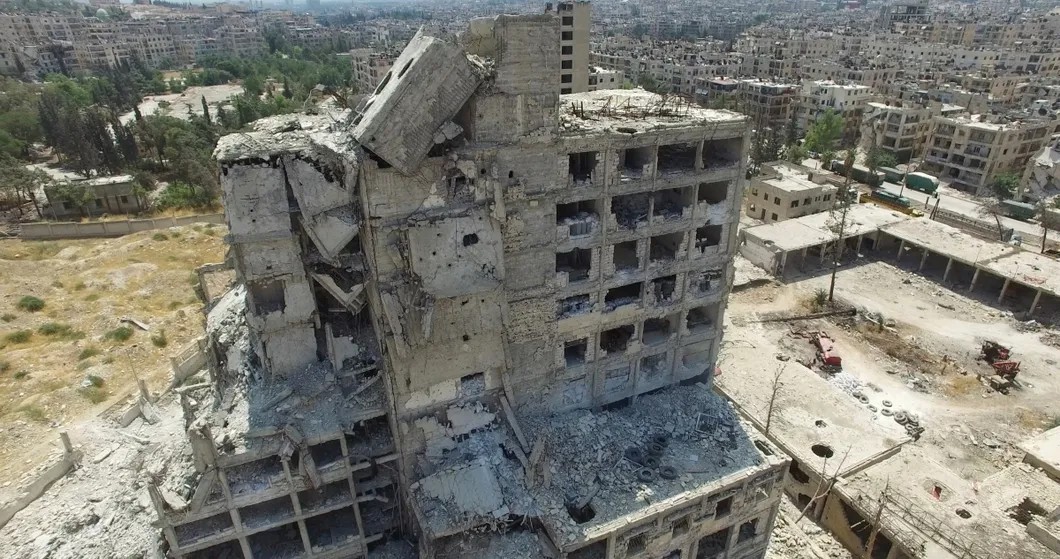 Разбомбленный район Алеппо. Фото: РИА Новости
