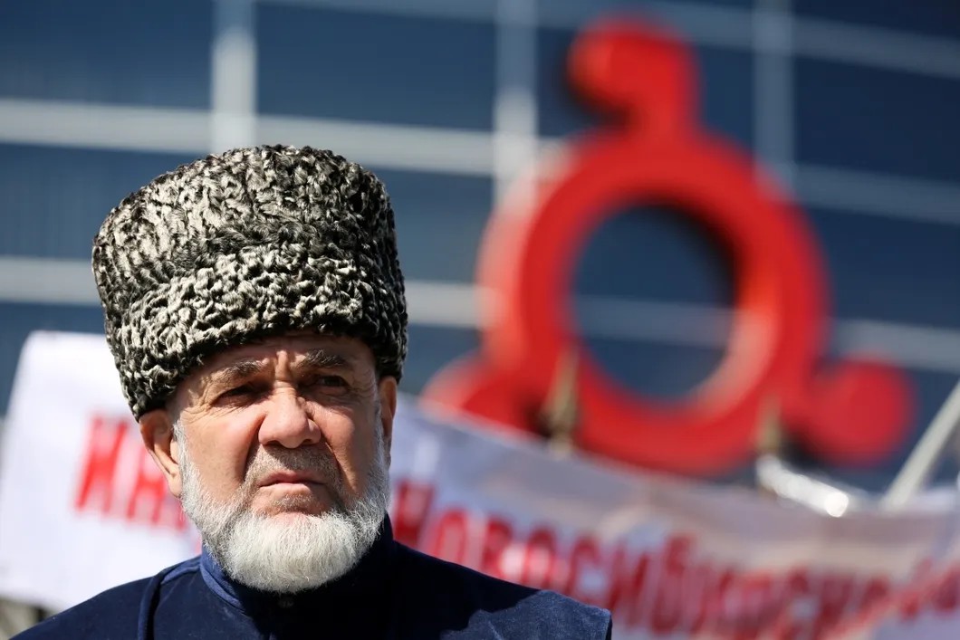 Ингушский старейшина Ахмед Барахоев объявил голодовку после задержания. Фото: Елена Афонина / ТАСС