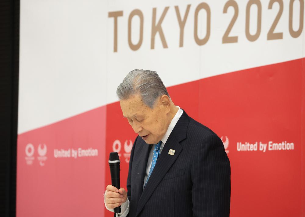Президент оргкомитета Олимпийских игр в Токио-2020 Ёсиро Мори объявляет об отставке. Фото: ЕРА