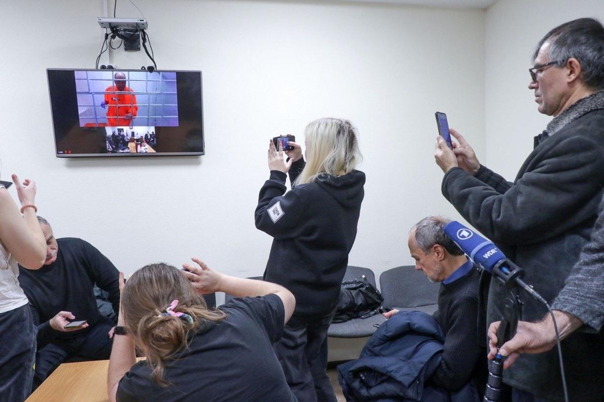 Владимир Кара-Мурза по видеосвязи выступает в суде. Фото: Дарья Корнилова