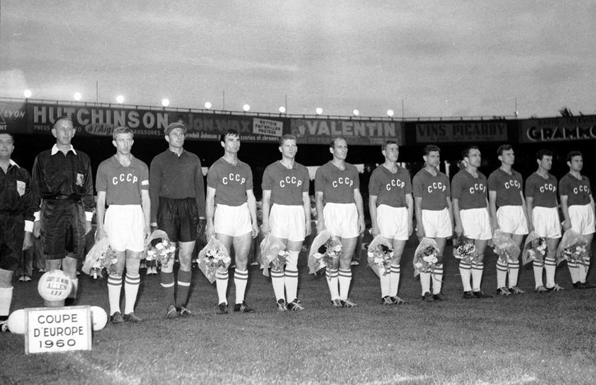 Сборная СССР на чемпионате Европы 1960 года. Фото: архив