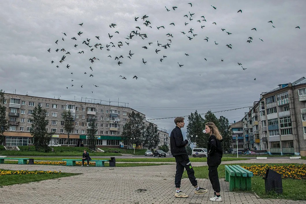 Площадь Мира в Ванино. Фото: Влад Докшин / «Новая газета»
