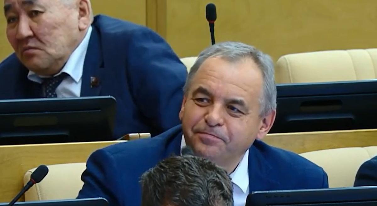 Ренат Сулейманов на пленарном заседании в Госдуме. Скриншот