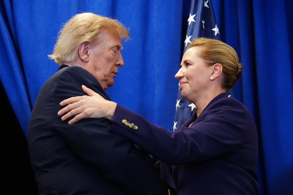 Дональд Трамп и Метте Фредериксен. Фото: AP / TASS