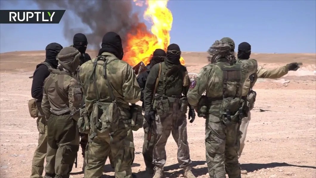 Бойцы ISIS Hunters. Кадр видео Ruptly
