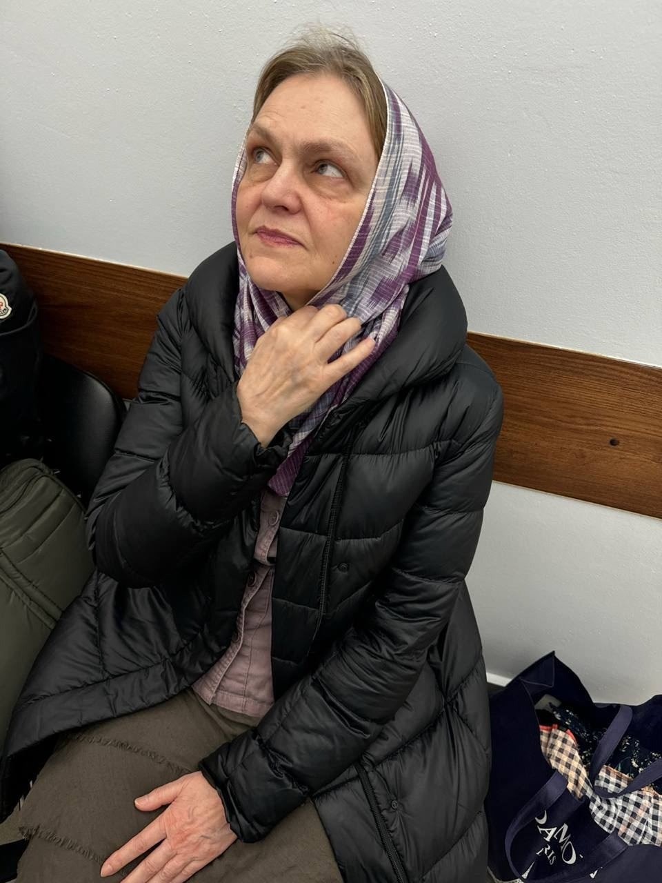 Надежда Кеворкова. Фото из суда после задержания