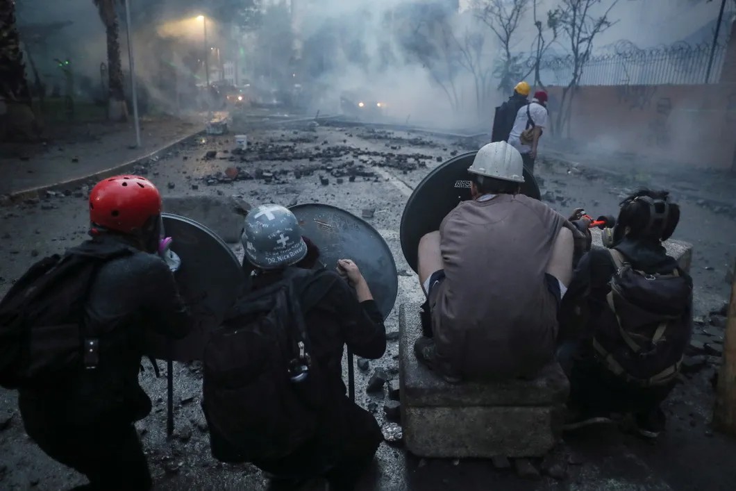 Протесты в Сантьяго. Фото: Reuters