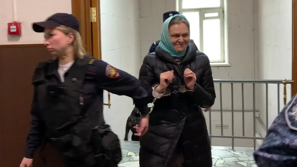 Надежда Кеворкова в суде. Скриншоти видео: «Новая газета»