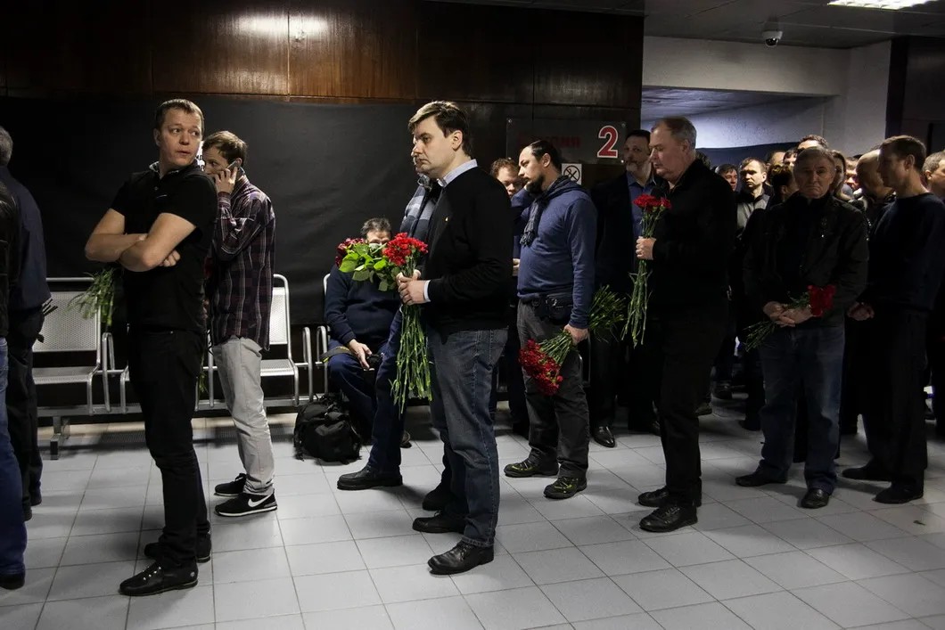 Гражданская панихида по погибшим журналистам в Останкино. Фото: Влад Докшин
