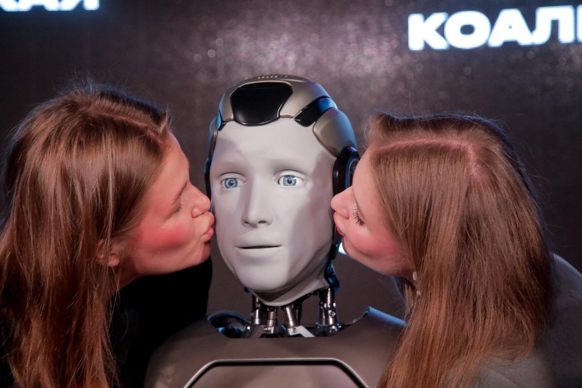 Презентация первого отечественного антропоморфного робота Aidol. Фото: Агентство «Москва»