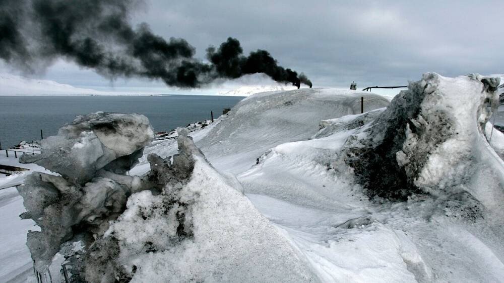 Грязные льды Арктики. Источник: Яндекс Дзен