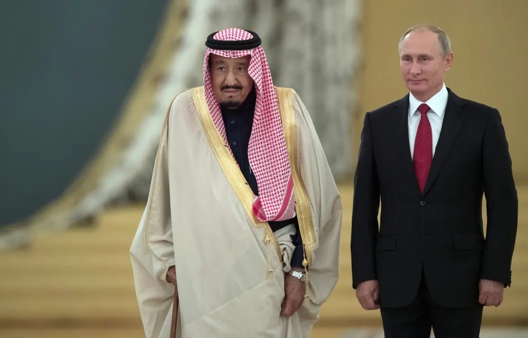 Встреча с королем Саудовской Аравии в Кремле. Фото: РИА Новости