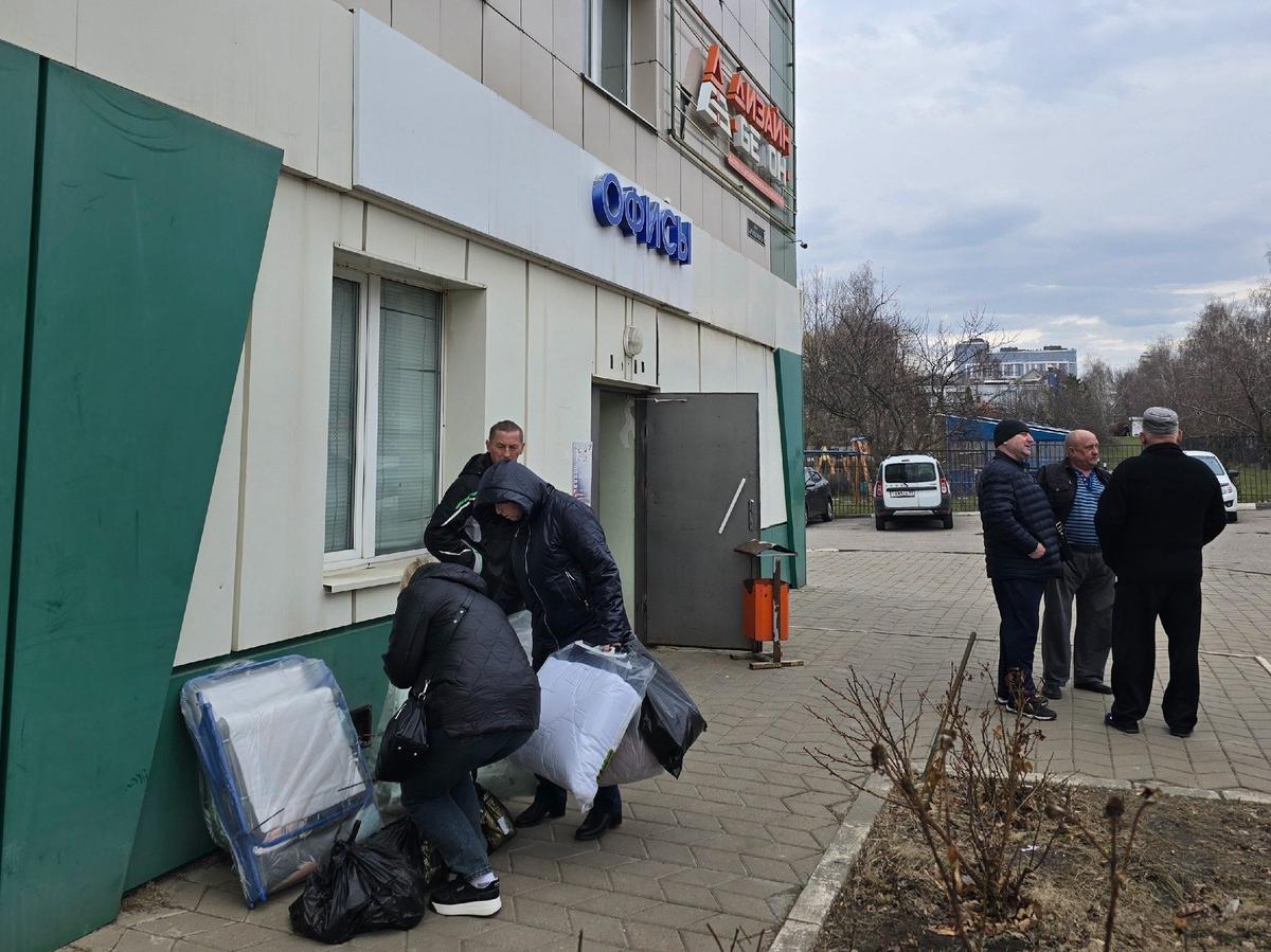 Очередь за гуманитарной помощью, 24 марта 2025 года. Фото: аккаунт фонда «Святое Белогорье против детского рака»
