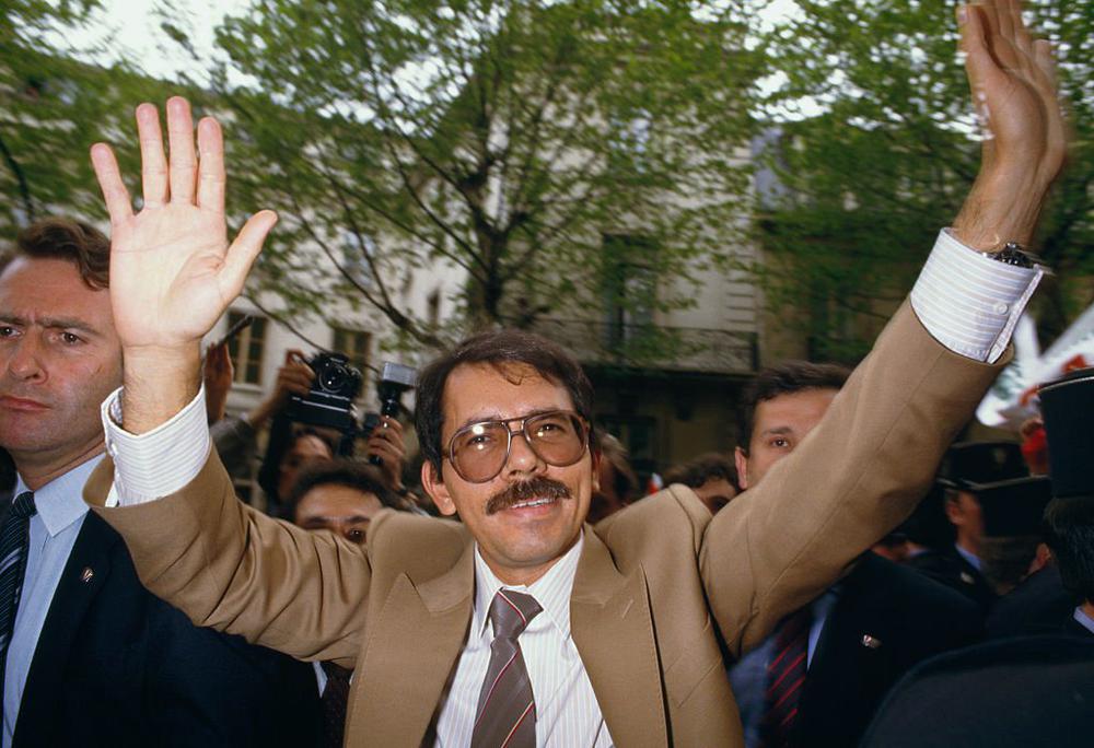 Даниэль Ортега, 13 мая 1985 год. Фото: THIERRY ORBAN/Sygma via Getty Images