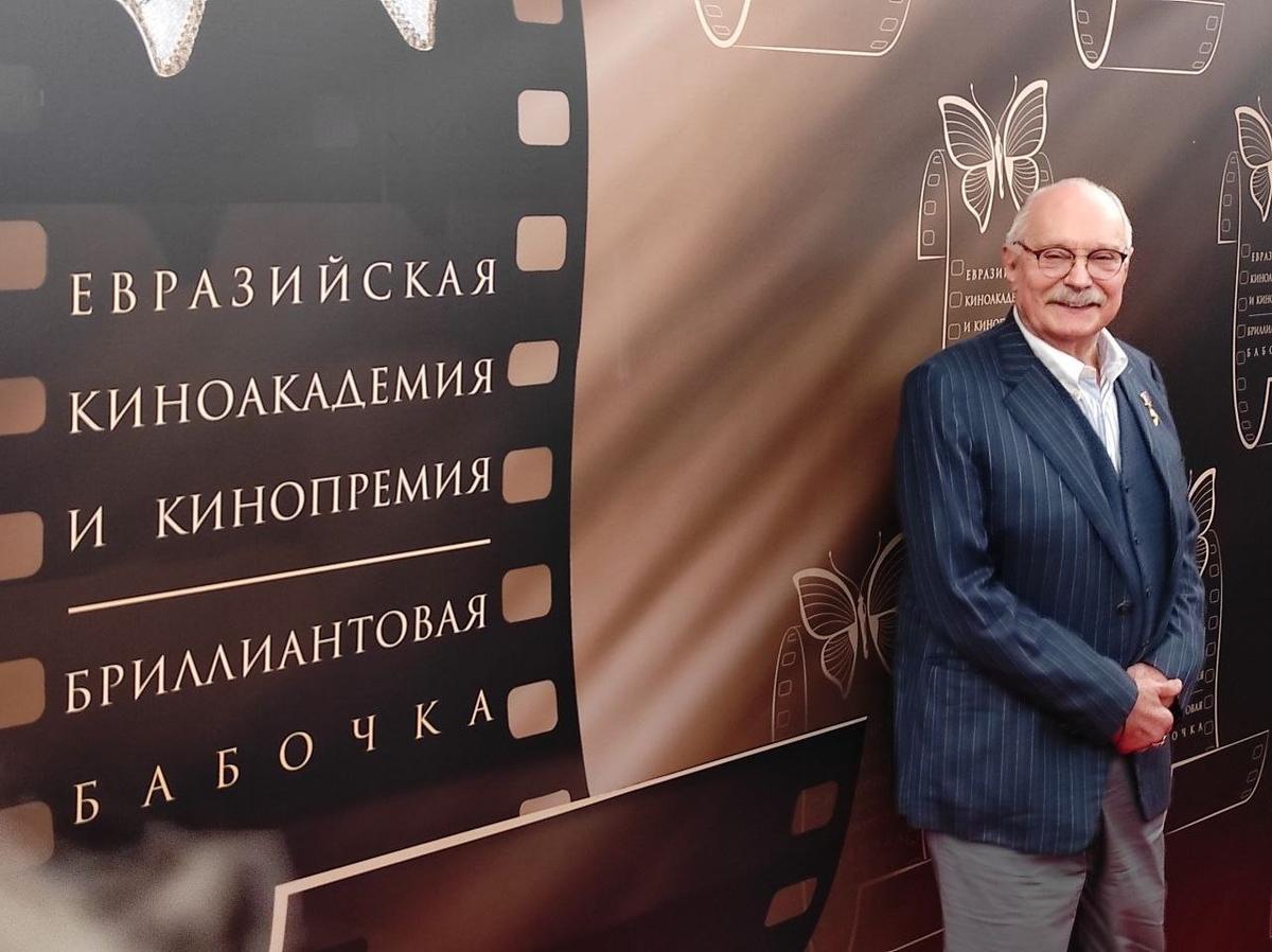 Никита Михалков на презентации премии «Бриллиантовая бабочка». Фото: Степан Халанский / «Новая газета»