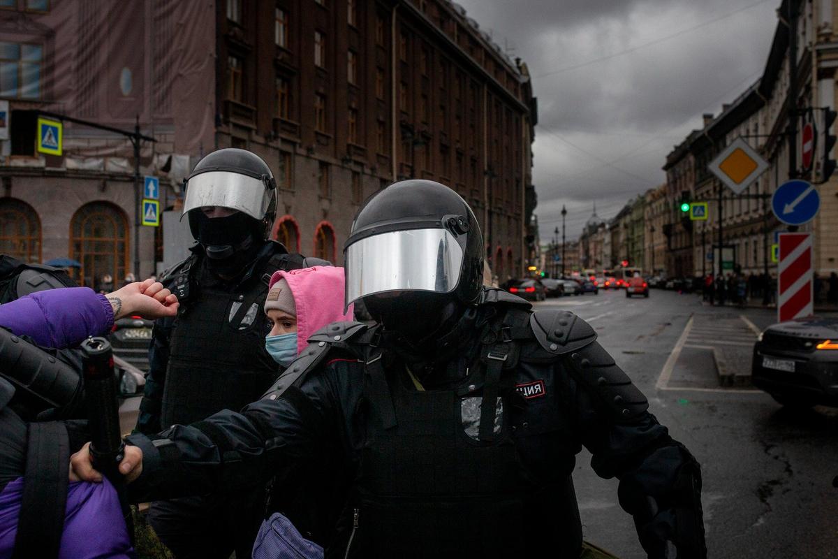 Митинг после возвращения и ареста Алексея Навального. Фото: Алексей Душутин / «Новая газета»