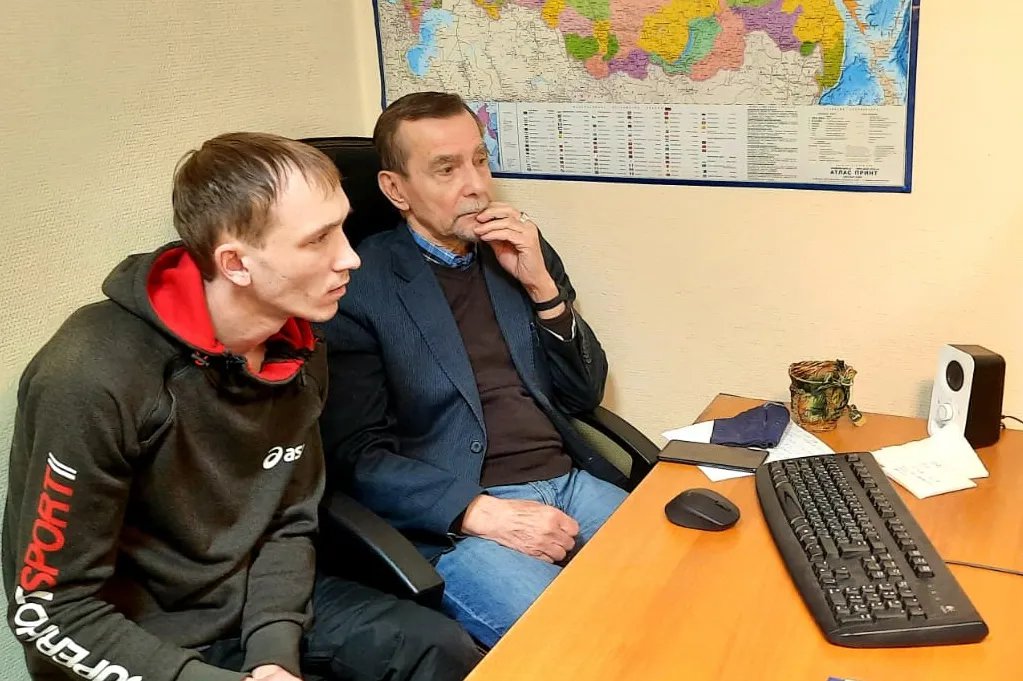 Евгений Юрченко и правозащитник Лев Пономарев. Фото из личного архива