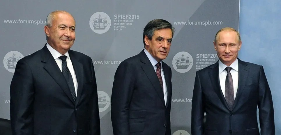 Фуад Махзуми, Франсуа Фийон и Владимир Путин / Wikipedia