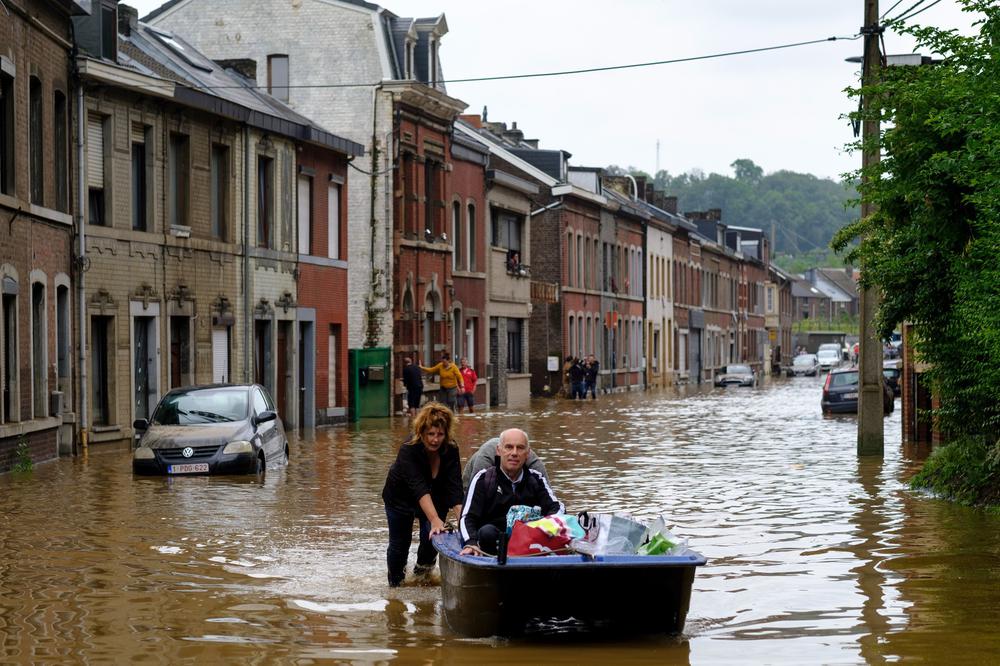 Льеж после наводнения, 16 июля 2021 года. Фото: Thierry Monasse / Getty Images