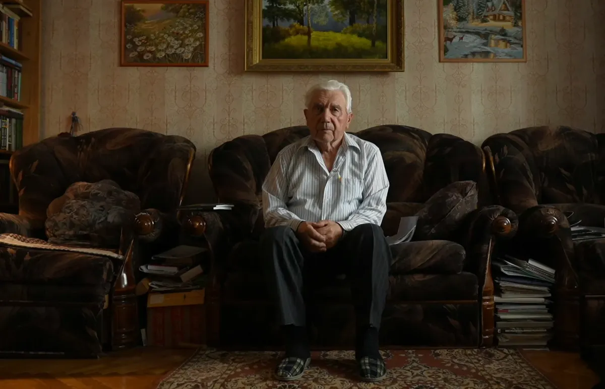 Очевидец Тоцкого ядерного взрыва Валерий Астафьев. Кадр из документального фильма «Облучение» (проект «Командировка»)