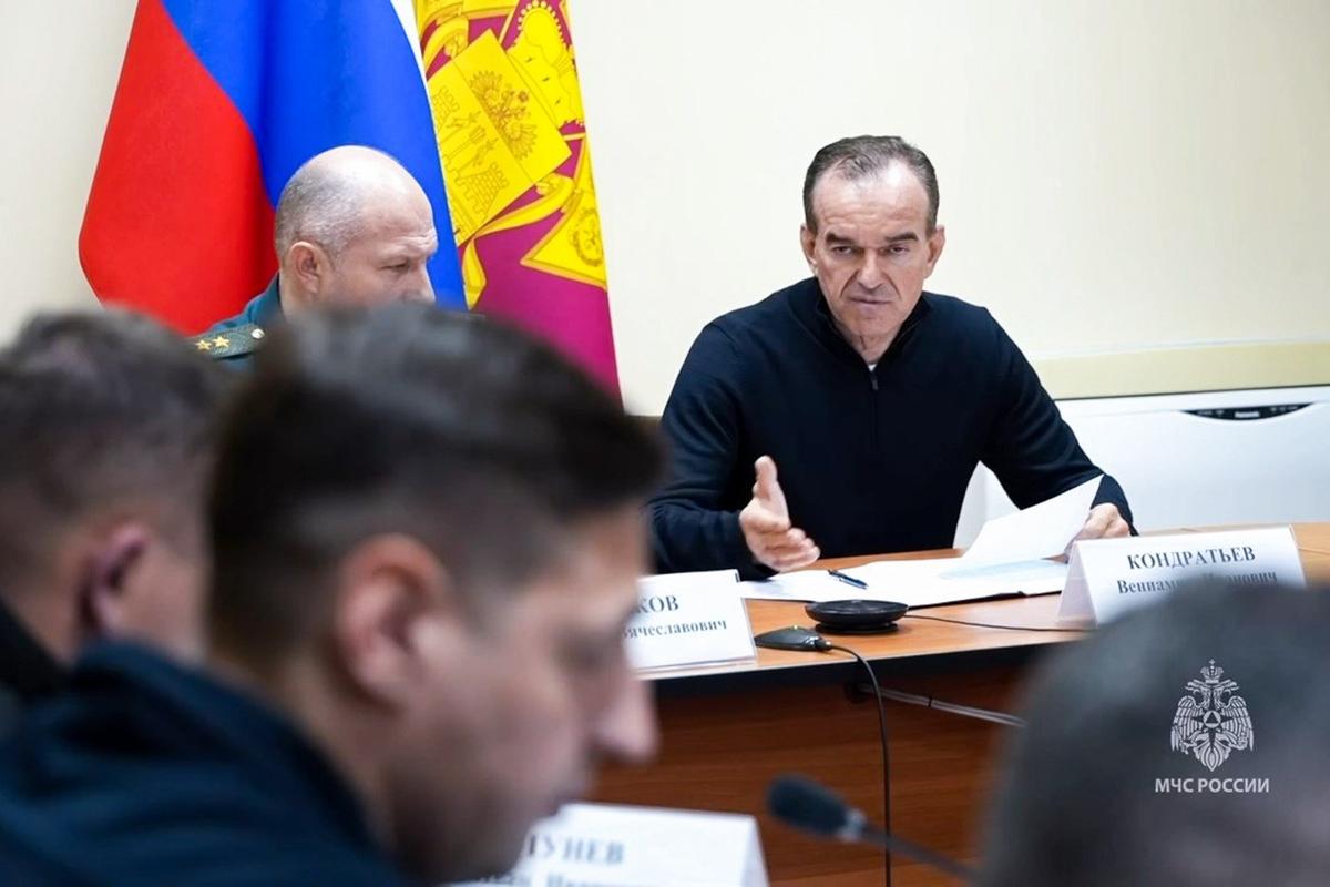 Губернатор Краснодарского края Вениамин Кондратьев. Фото: МЧС России / ТАСС